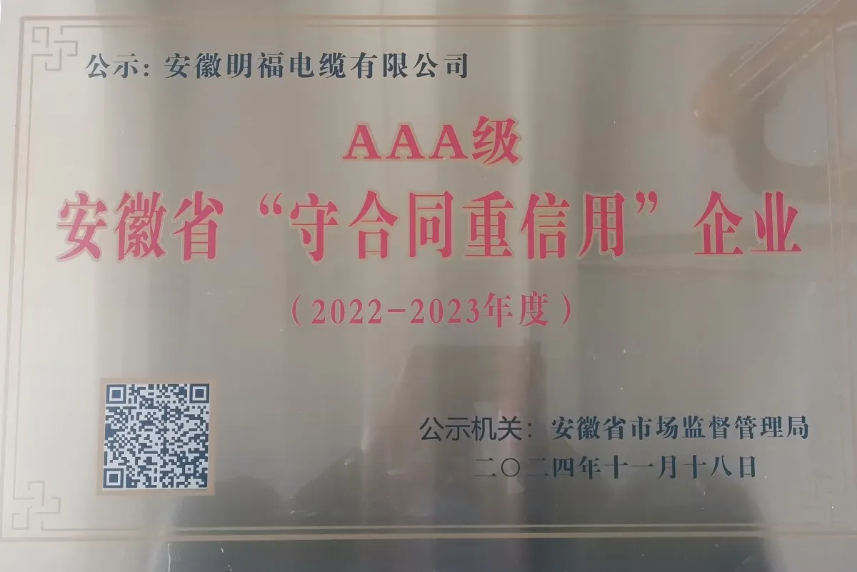 守合同重信用企业